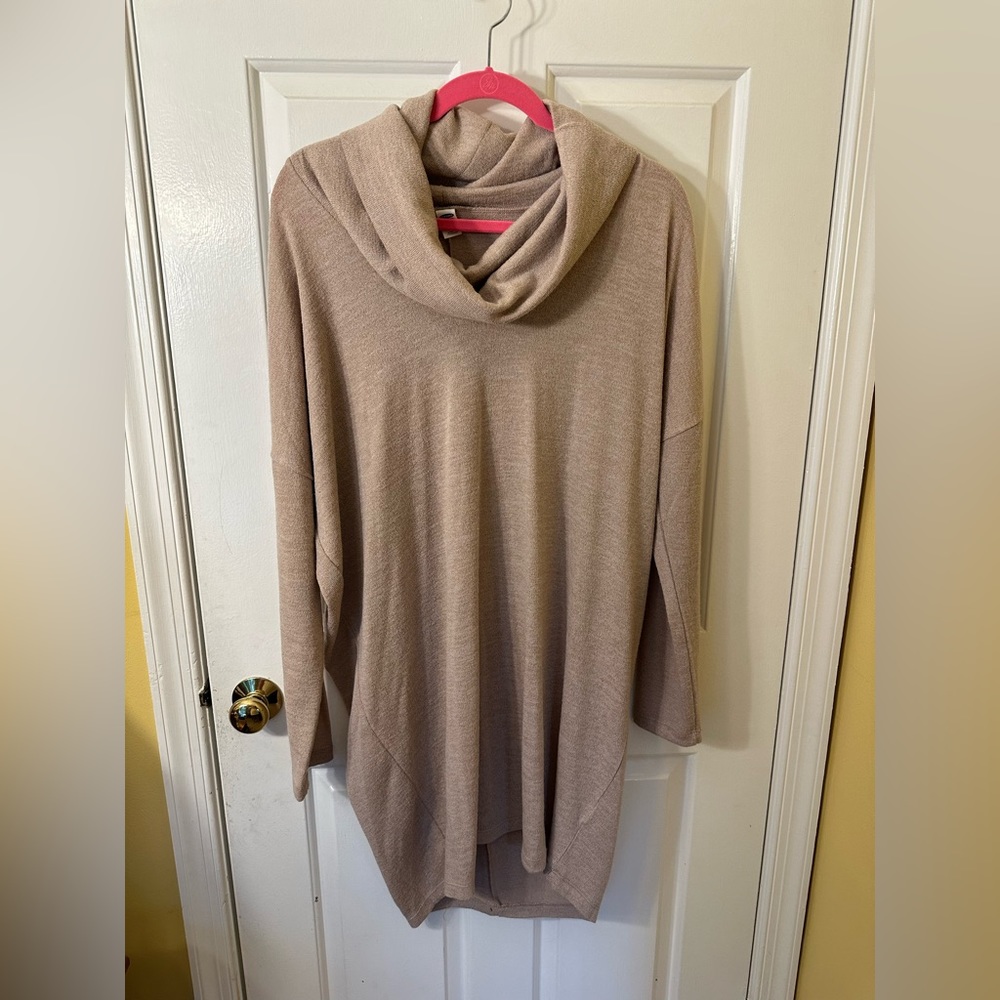 Old Navy Tan Cowl Neck Sweater